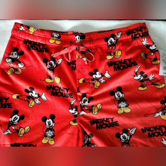 Disney Men's Pajama Pants Mickey Mouse Size Medium NWT - Picture 3 of 5